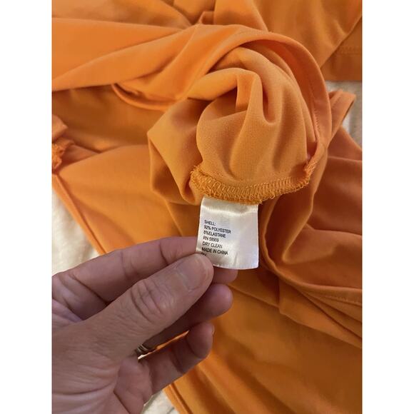 Alex Marie Maternity Tangerine Orange Dress Beachy Resort Wear Maxi Dress S - Picture 6 of 7